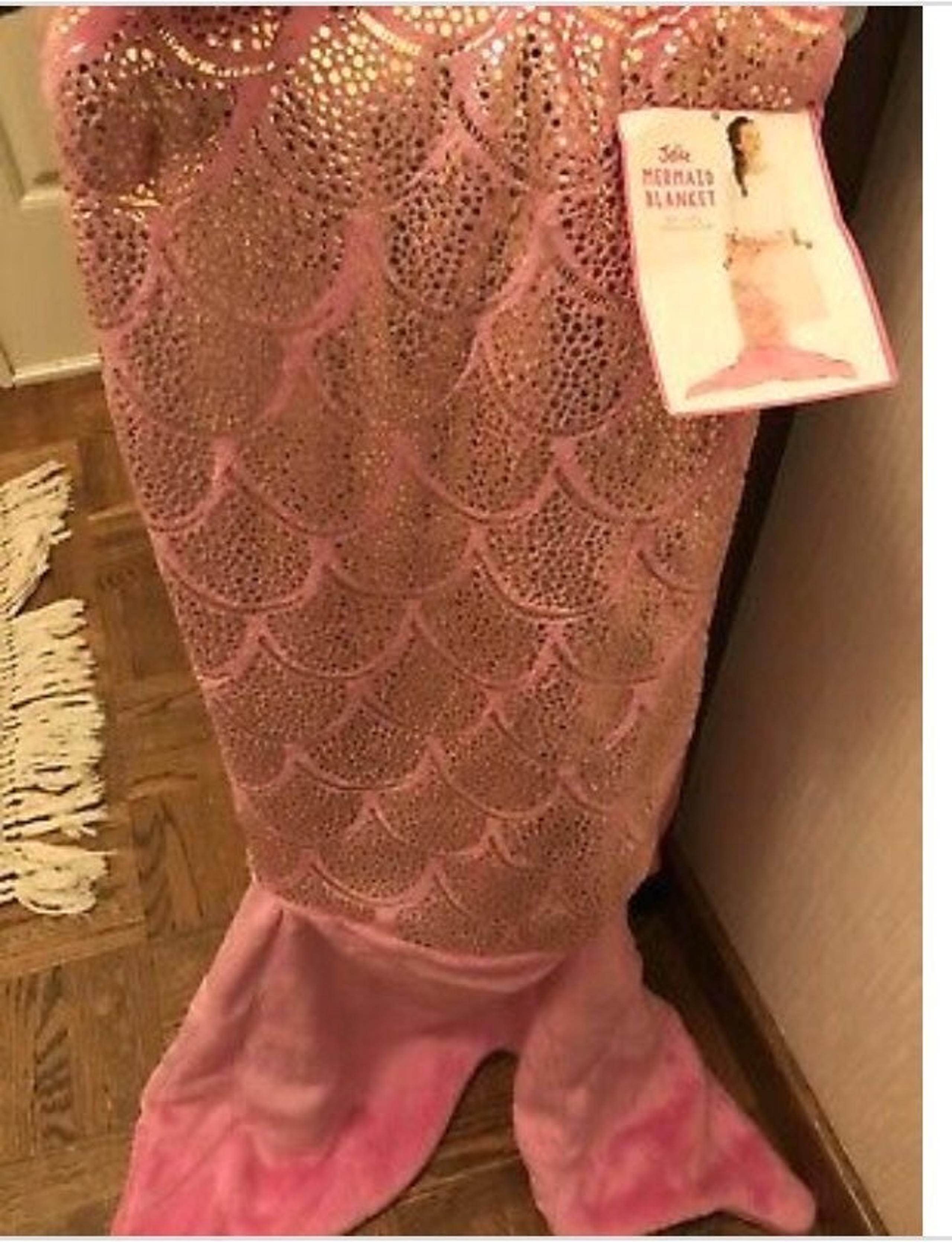 pink mermaid blanket