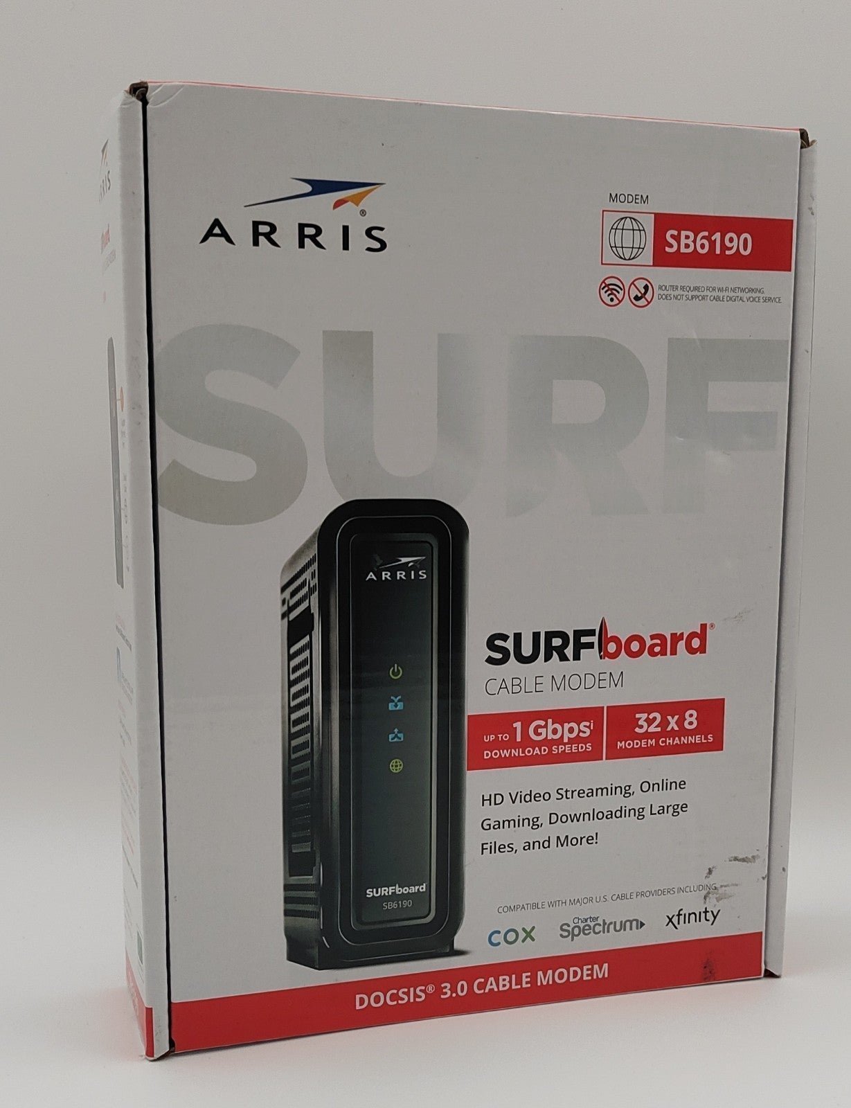 Bundle of Two Arris Surfboard SB6190 DOCSIS 3.0 Cable Modem 1 Gbps 32 x 8