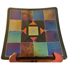 Barrett Studios Fused Art Glass Plate Artist Signed by Sharron Barrett 2006