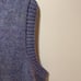 The Moors Blue Sweater Vest Mens Large Pure 100% Shetland Wool V-Neck Lord Jeff