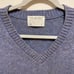 The Moors Blue Sweater Vest Mens Large Pure 100% Shetland Wool V-Neck Lord Jeff