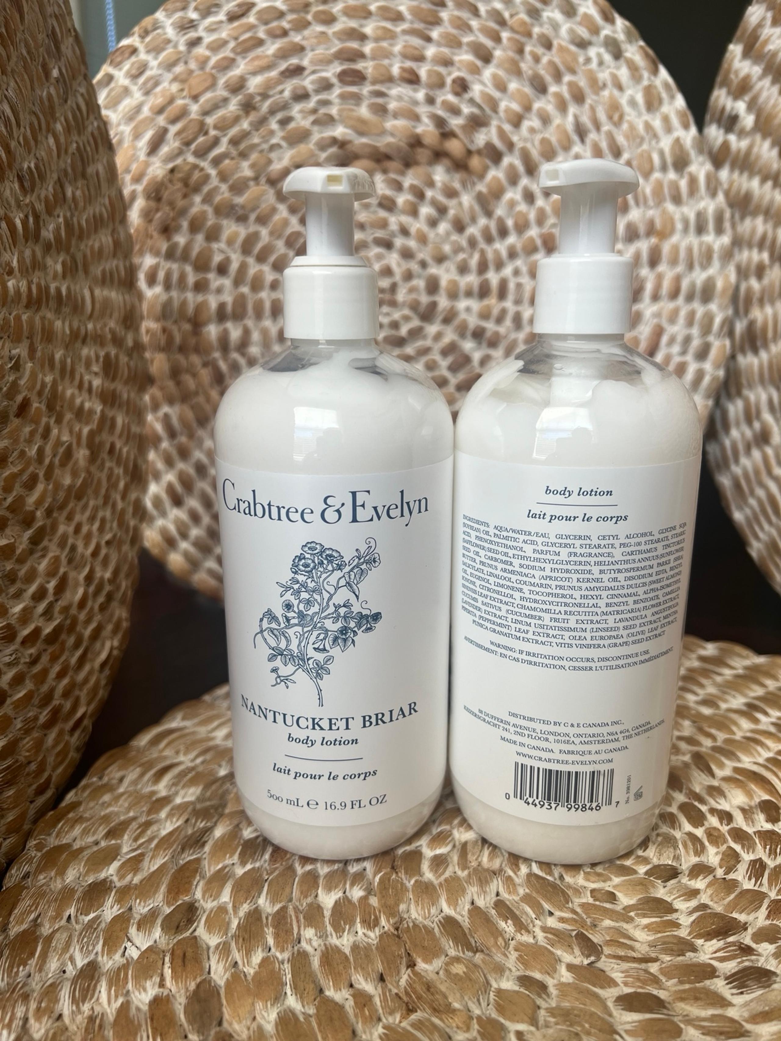 2 Crabtree & Evelyn Nantucket Briar Body Lotion 500ML