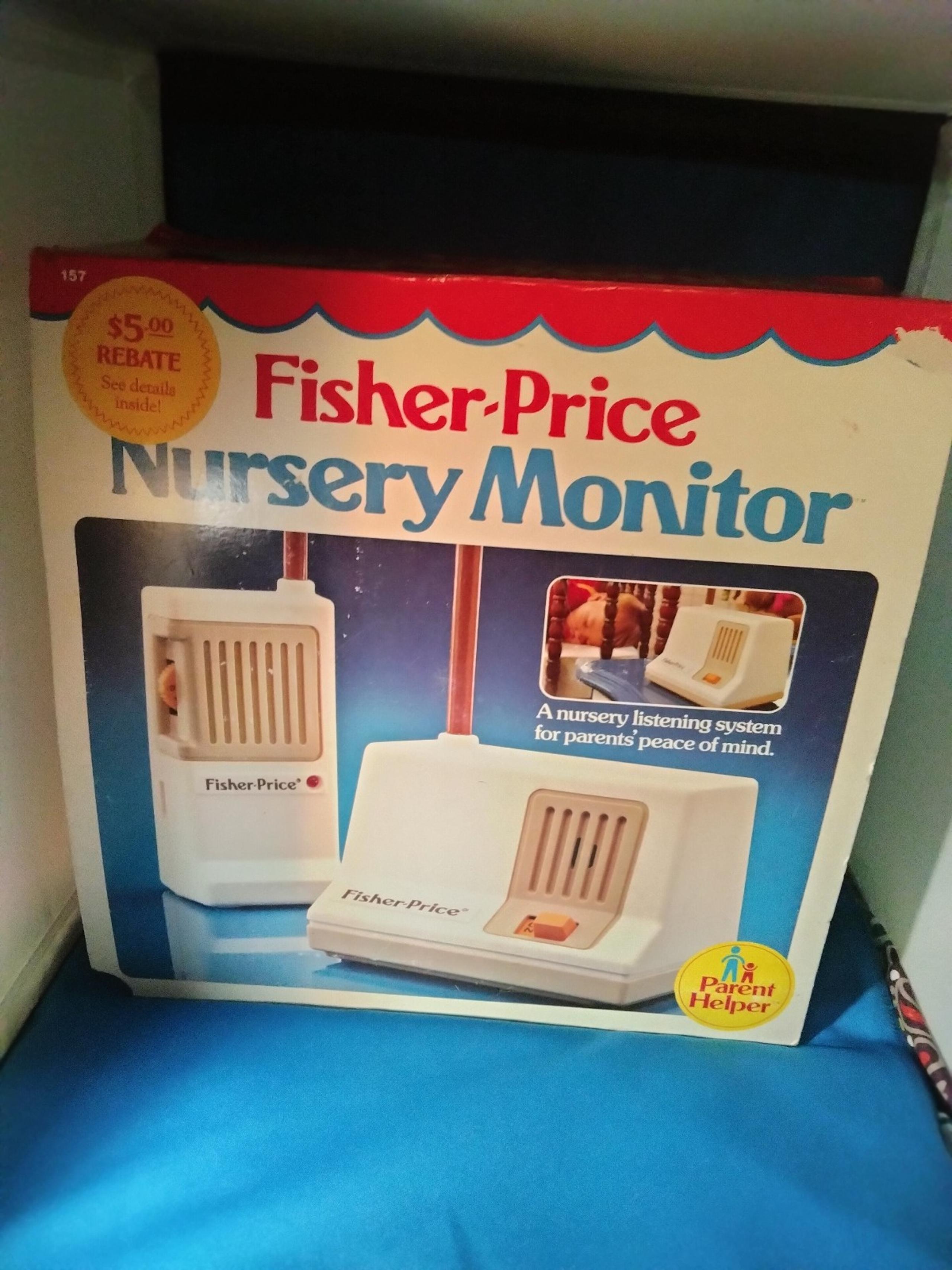 Vintage 1983 Fisher-Price Nursery Monitor Intercom Original Box - Works Perfect!