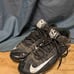 Nike Alpha Black White Swoosh Logo Lace Up Football Cleats US 9.5 UK 8.5 EUR 43
