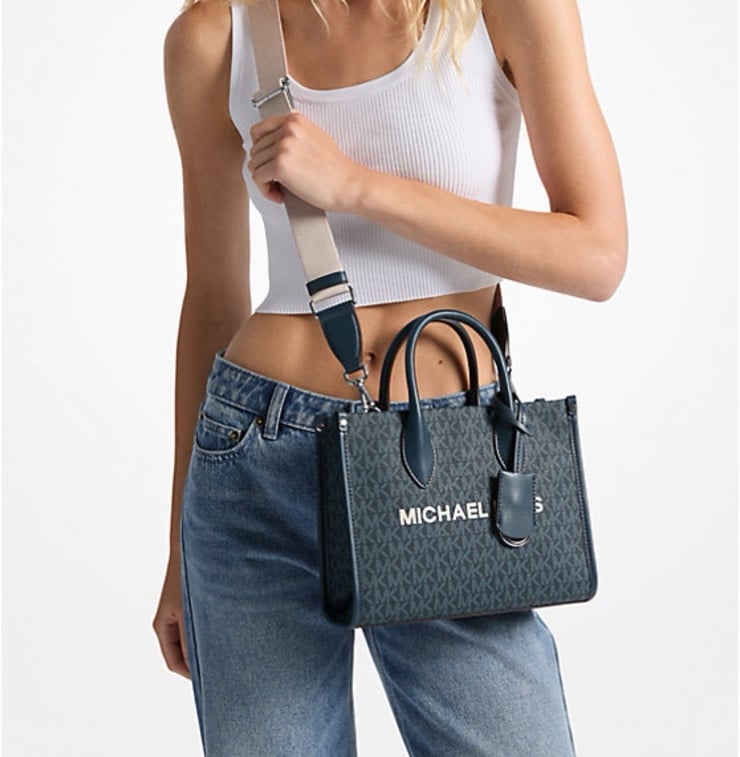 Michael Kors Mirella Small Signature Logo Crossbody Bag Admiral NWT