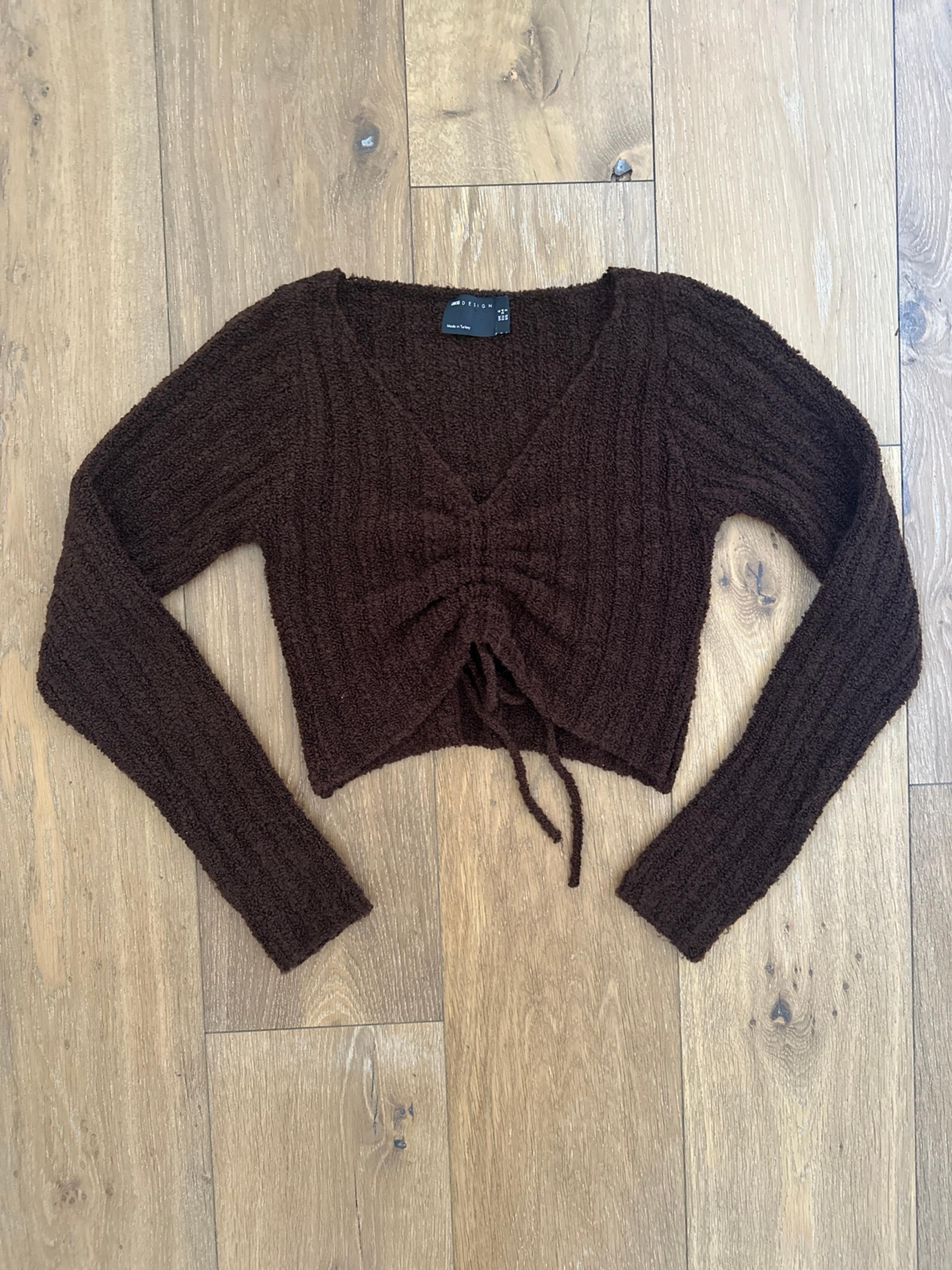 ASOS long sleeve knit cropped top