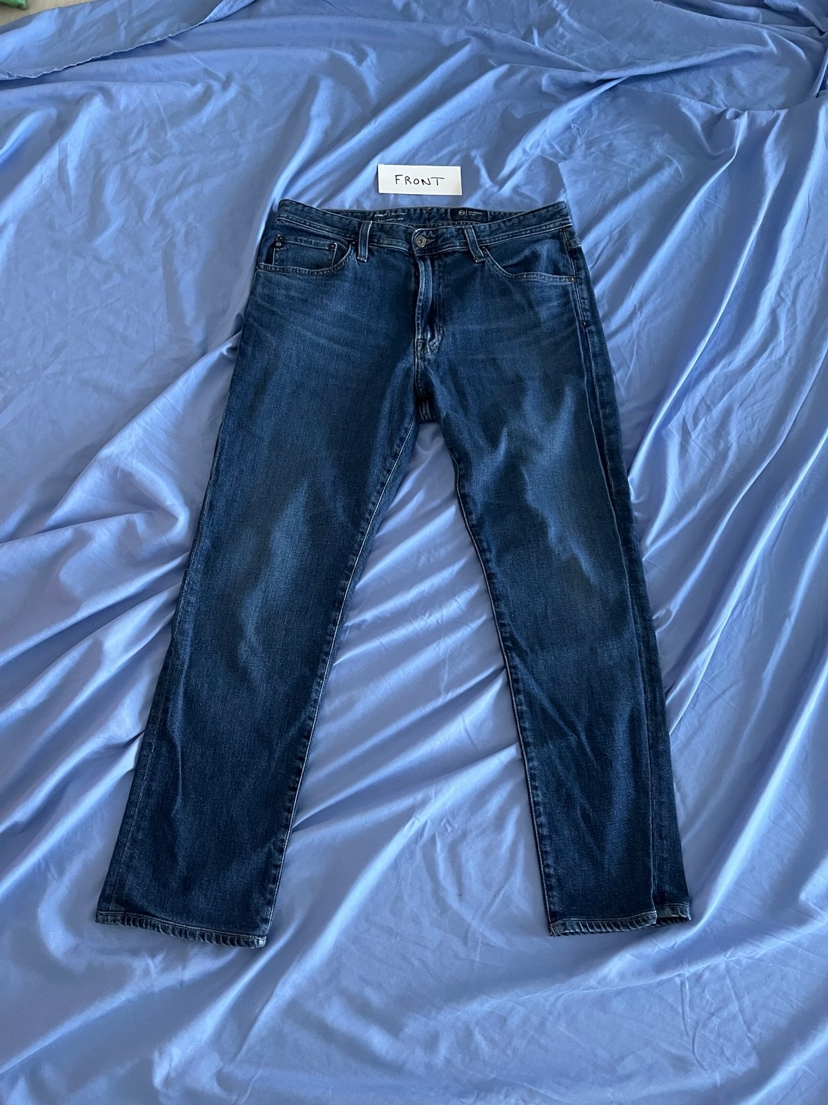 Slim straight jeans