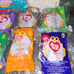 Vibtage Unopened lot of mcdonals beanie babies