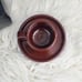 Vintage Brown Italian Ceramic Espresso Cup/Plate Set (Set of 6)