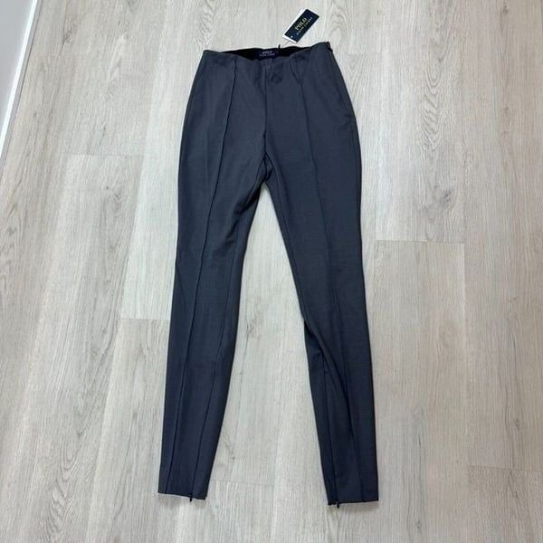Polo Ralph Lauren High Waisted Pleated Leggings Womens Small Gray 211860645007