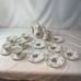 Vintage 24k Gold Edged Bavarian Courting Couple Porcelain China Tea Coffee Set