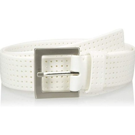 PGA TOUR Pga Tour Men's Silicone Belt Cinturon para Hombre White Size X-Large