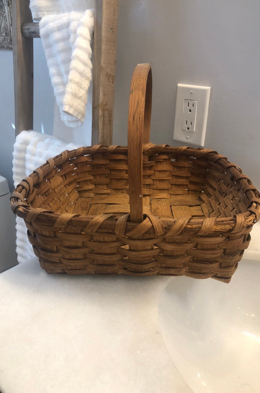 Vintage splint basket