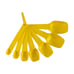 Vintage Yellow Tupperware Measuring Spoons Set of 7 with Ring