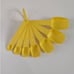Vintage Yellow Tupperware Measuring Spoons Set of 7 with Ring