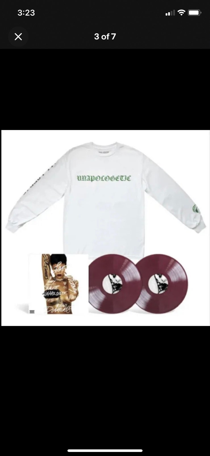 希少】リアーナ Unapologetic 初回限定豪華版付録Tシャツ