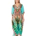 NEW RANEE'S KIMONO KAFTAN BEACH RESORT CRUISE DRESS embellished crystals SEXY
