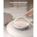 EZVALO Music Table Lamp with Wireless Charger, 4 in 1 Touch Bedside Lamp, Portab