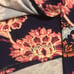Aryeh Brand Women's XL Orange & Navy Floral Athletic Skirt Skort Golf Pickleball