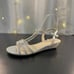Hailey Benjamin Walk silver heels NWT