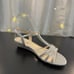 Hailey Benjamin Walk silver heels NWT