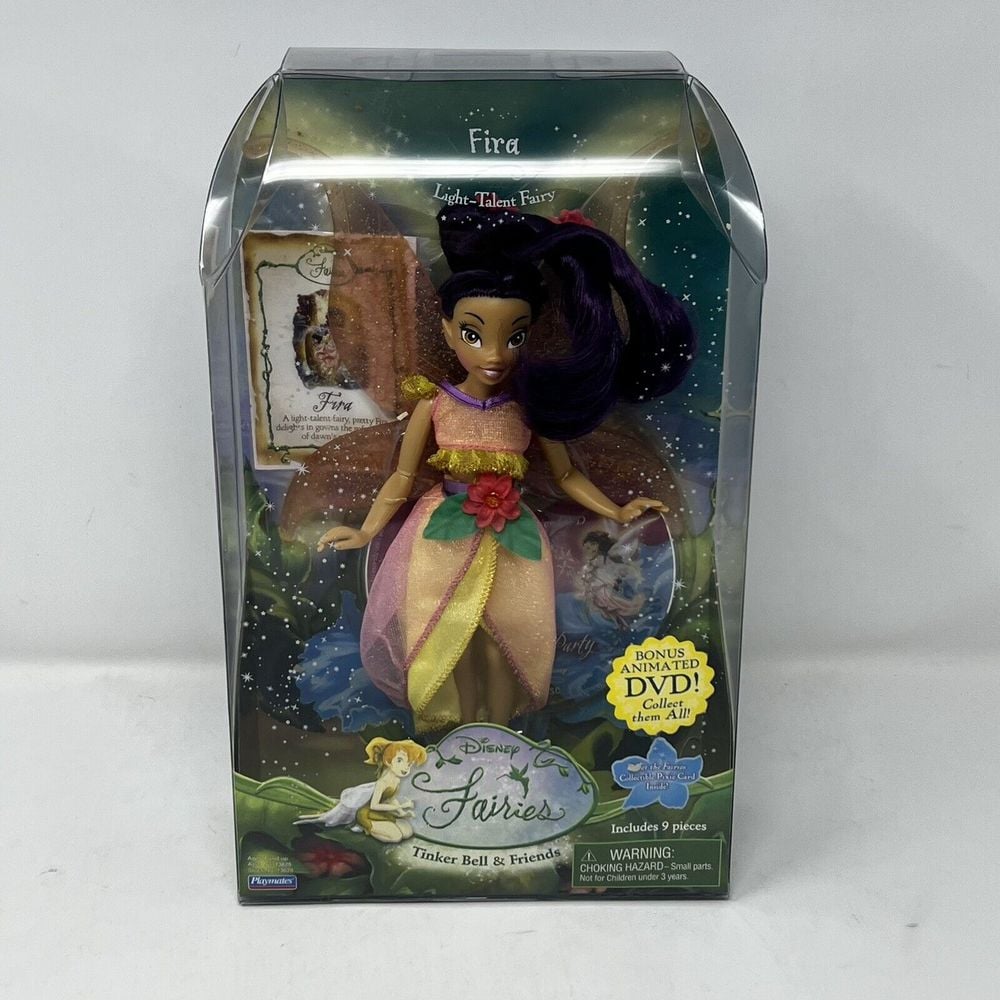 Disney Fairies Tinker Bell & Friends FIRA Light-Talent Fairy Playmates Bonus DVD