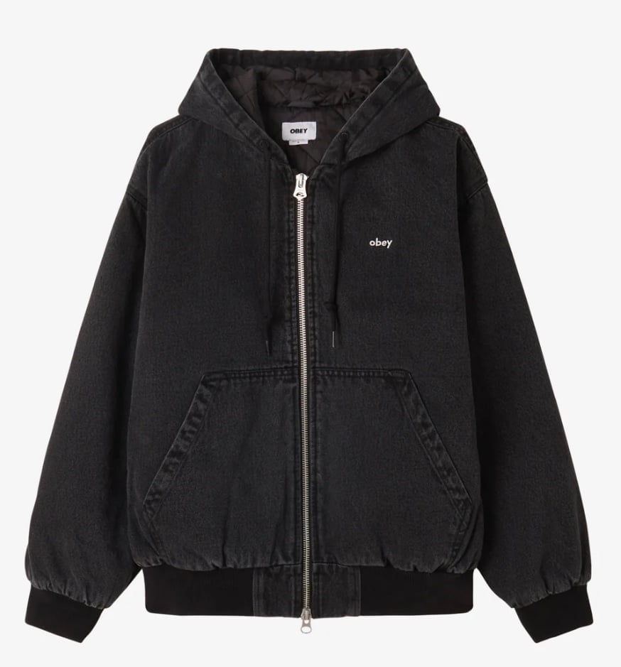 OBEY Clothing Men’s Wiltern Heavy Zip Jacket Brand New DS