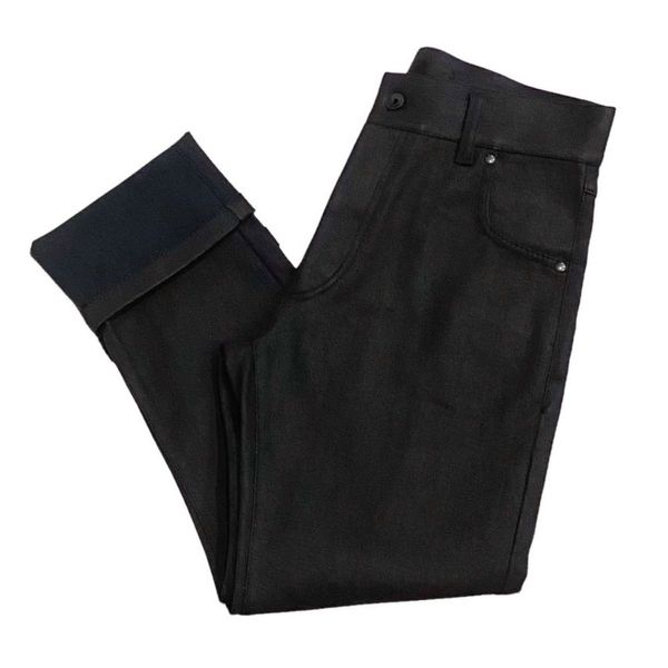 HAIDER ACKERMAN AVANT GARDE Black Denim Pants Drop Crotch 36EU