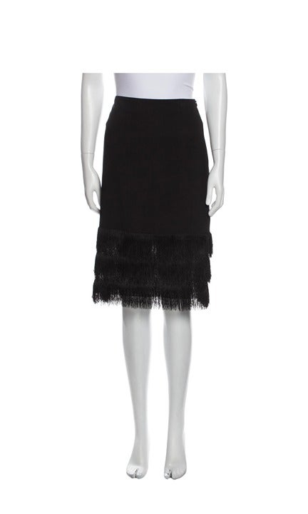 Sandro Fringe Trim Skirt (Retail: 250)