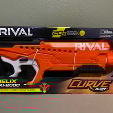 NERF Gun - RIVAL HELIX XXI-2000 Curve Shot with 20 Ammo Balls - New in Box
