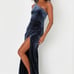 Lulus One Shoulder Velvet Dress