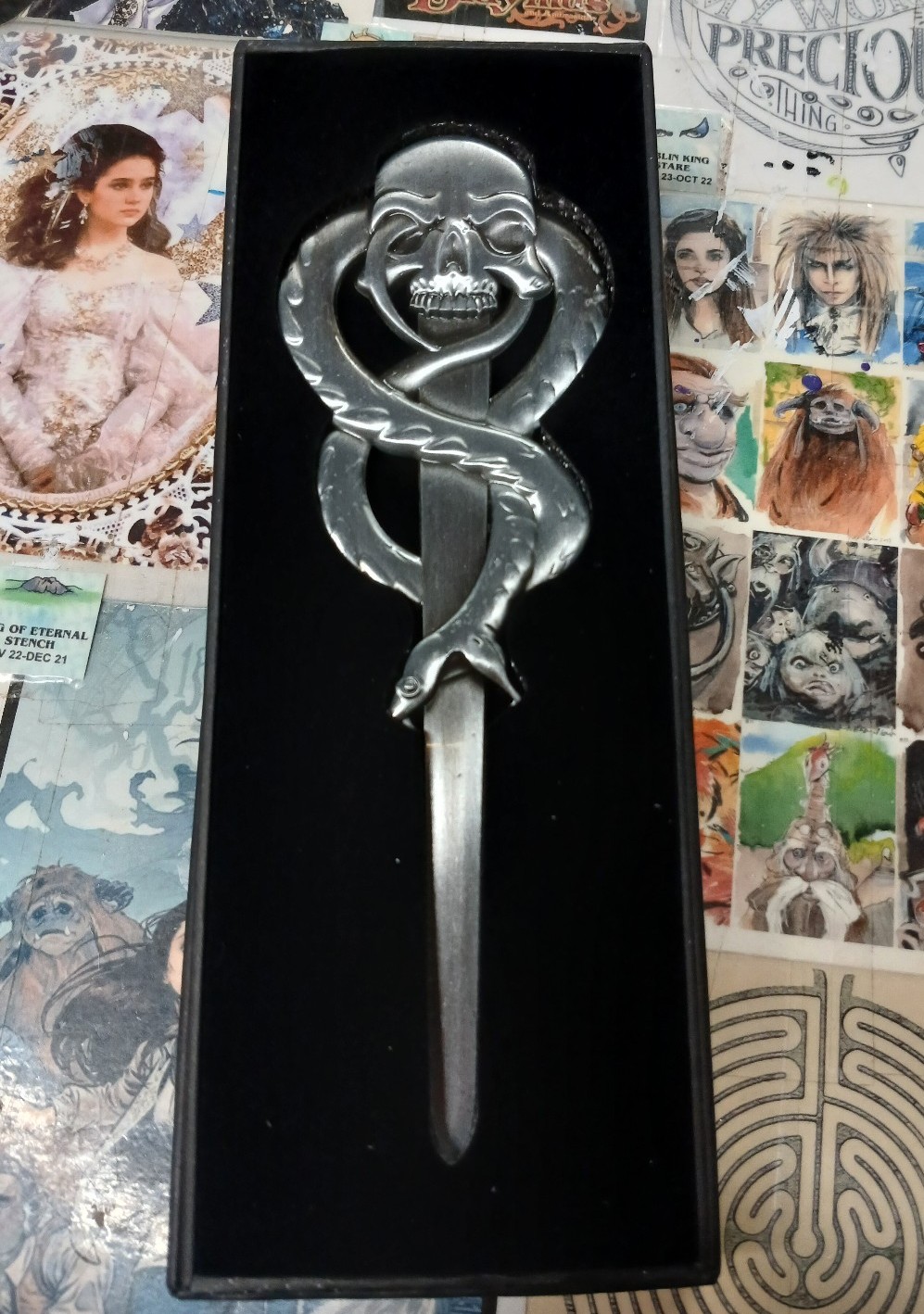 New deatheater metal letter opener in gift box