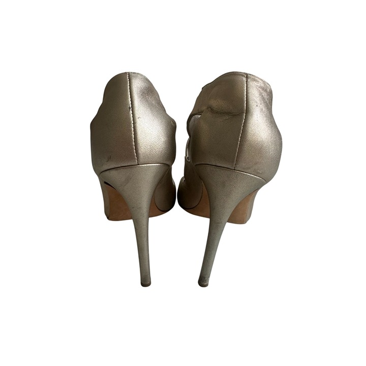RUPERT SANDERSON Gold Leather Heels Size 36 - Heels
