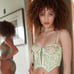 NWOT Savage X Fenty Rihanna puff dausy unlined mint hint green bustier