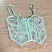 NWOT Savage X Fenty Rihanna puff dausy unlined mint hint green bustier