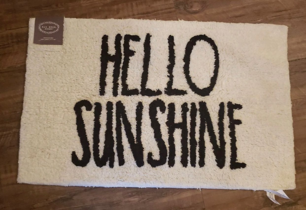 Rae Dunn HELLO SUNSHINE rug