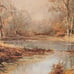 October Morn by Robert Wood Print 20 x 16 Cardboard Lithography P-605
