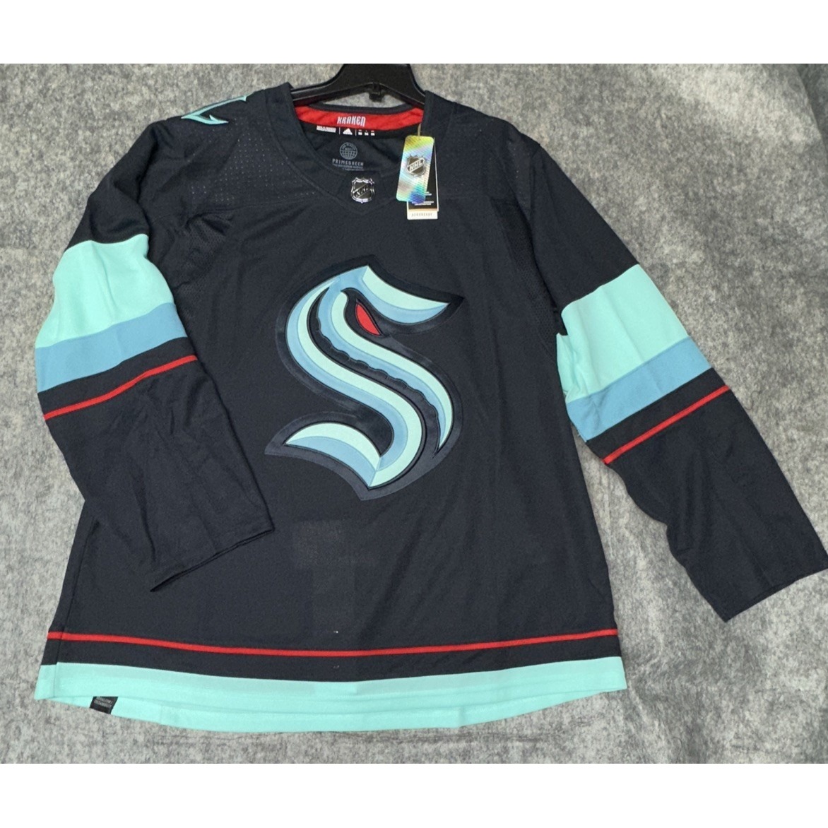 Seattle Kraken size 56 = 2XL Prime Green Adidas NHL Authentic Hockey Jersey home