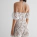 NWT Express Embroidered Crochet Off The Shoulder Halter Romper - SOLD OUT ONLINE