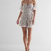 NWT Express Embroidered Crochet Off The Shoulder Halter Romper - SOLD OUT ONLINE