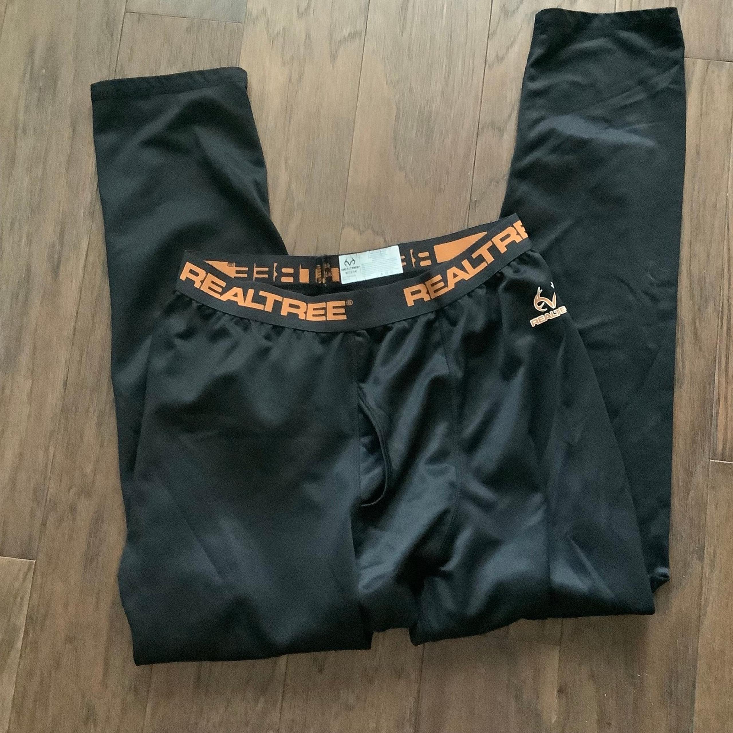 Realtree Mens Layering Lined Pants Joggers Compression Like Medium 32/34