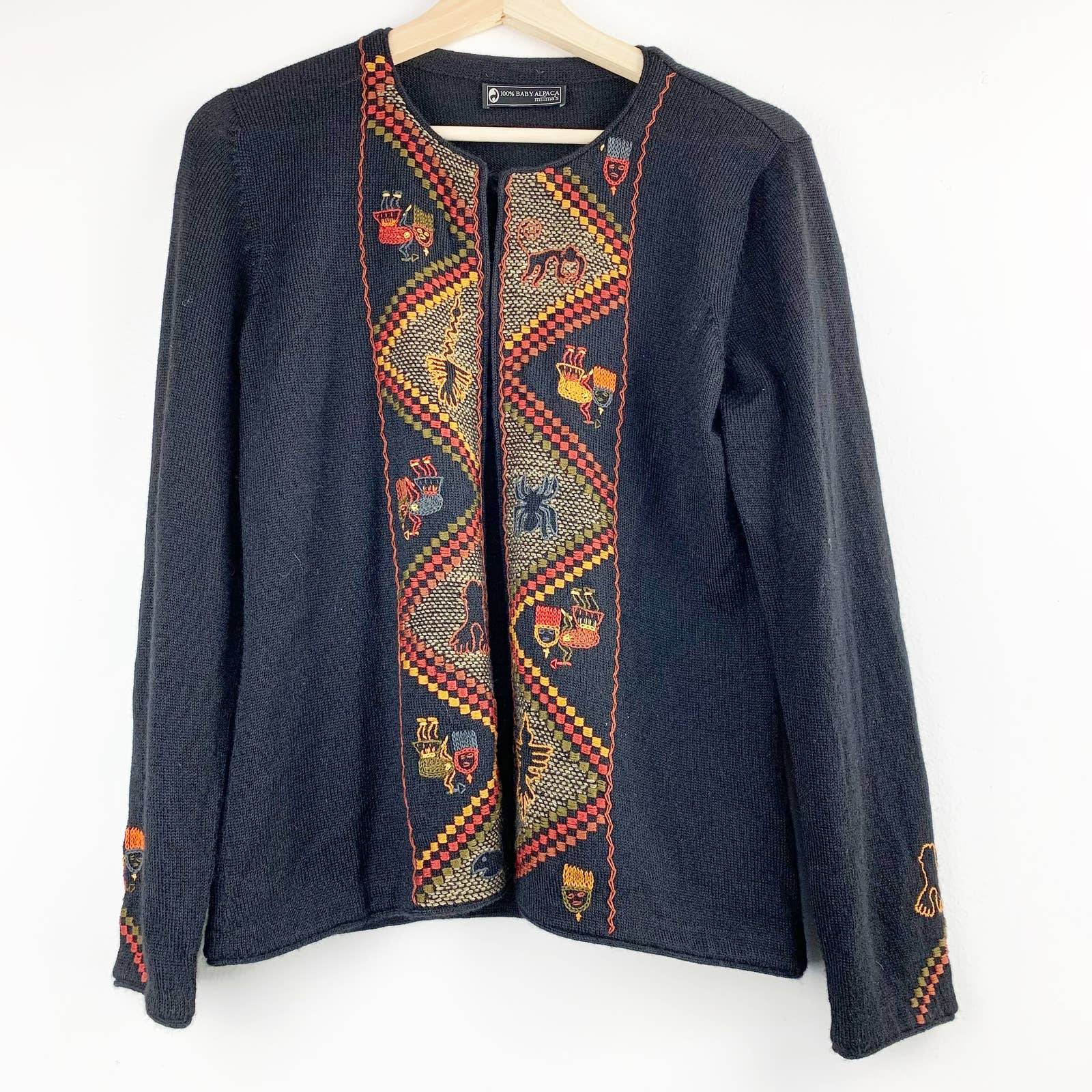 MILLMA'S 100% Alpaca Cardigan M