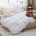 Duvet Cover Queen Size Soft Prewashed Queen White 3 Pieces,