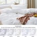 Duvet Cover Queen Size Soft Prewashed Queen White 3 Pieces,