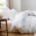 Duvet Cover Queen Size Soft Prewashed Queen White 3 Pieces,