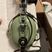 David Clark headset green military