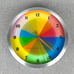 Vintage MMA Metropolitan Museum of Art Color Wheel Theory Rainbow Action Clock