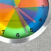 Vintage MMA Metropolitan Museum of Art Color Wheel Theory Rainbow Action Clock