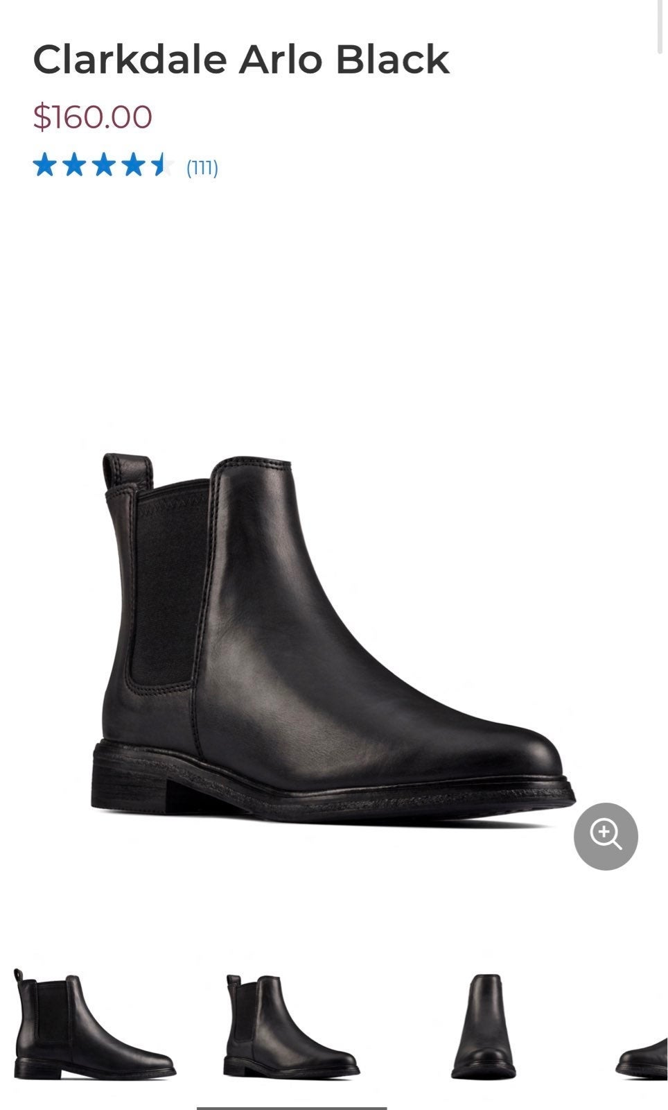 Clarks Clarkdate Arlo Black Chelsea Boot
