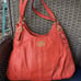 Authentic Coach Madison Maggie Burnt Orange Leather Hobo Shoulder Purse